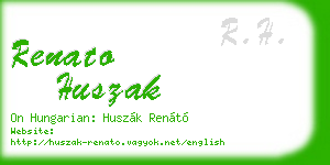 renato huszak business card